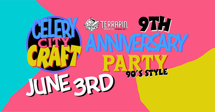 Celery City Craft's 9th Anniversary 90s Themed Bday Party