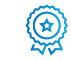 Icon of a certificate ribbon