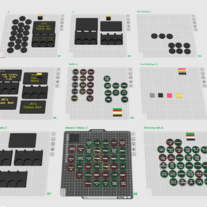 Customizable 3D-Printed Token Set for Wargaming