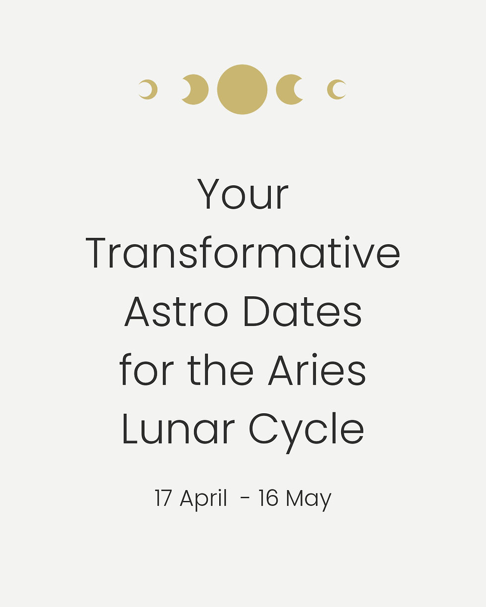 Save your Transformative Astro Dates for the Aries Lunar Cycle