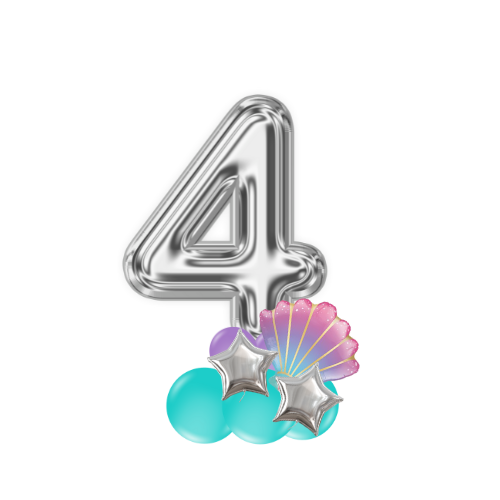 Thumbnail: Mermaid balloon number