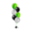 Thumbnail: Black green and silver balloons