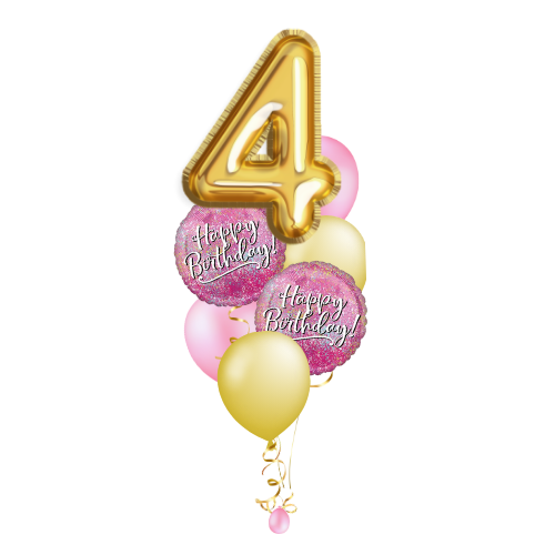 Thumbnail: Princess birthday balloons with number