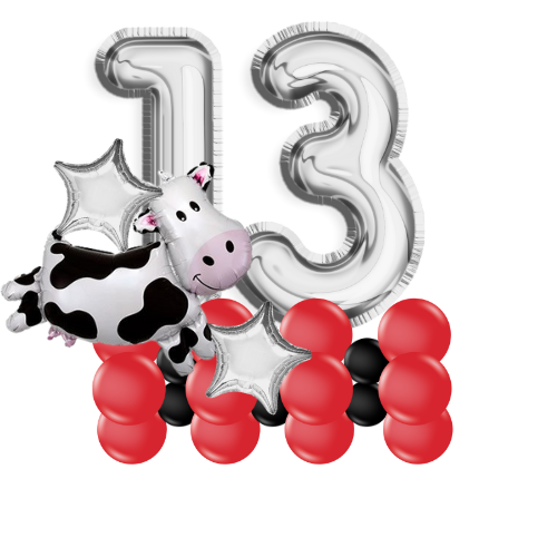 Thumbnail: Farm horse themed birthday balloon number