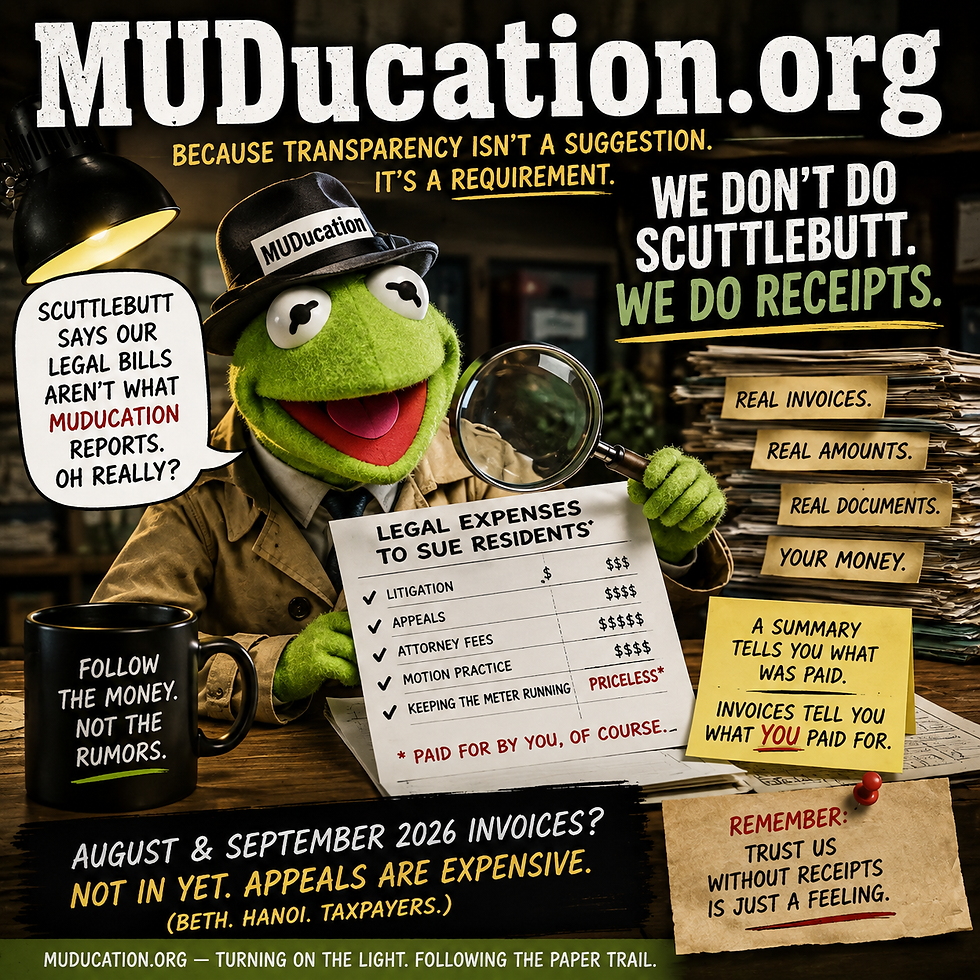 Follow the Money: The Receipts Are Right There
