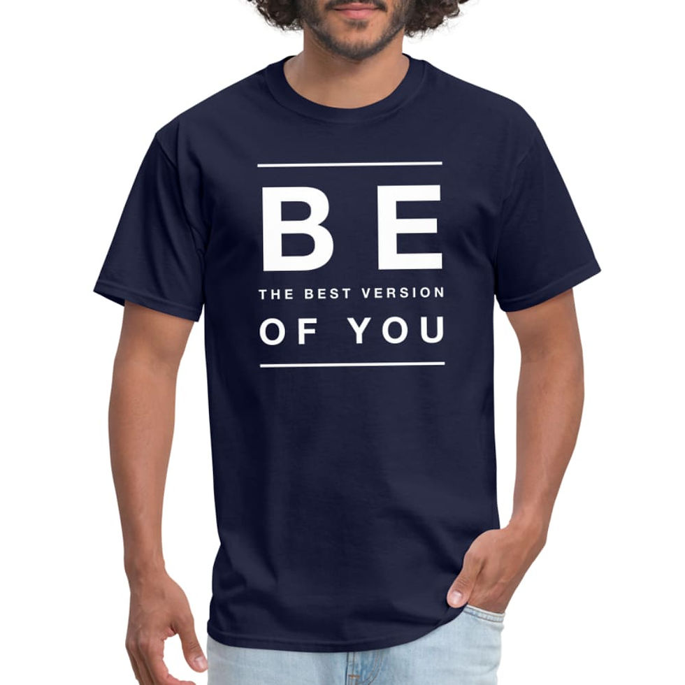 Thumbnail: Mens T-shirt - be the Best Version of you Inspiration