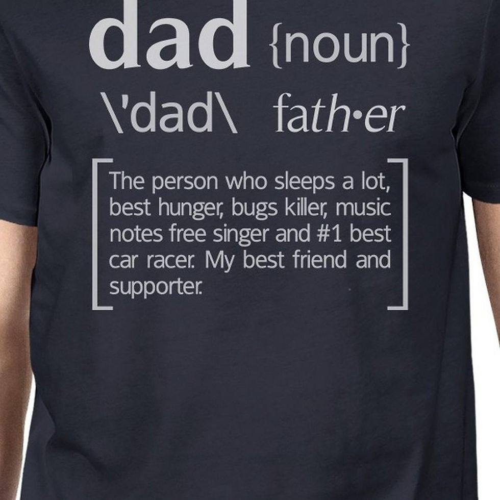 Thumbnail: Dad Noun Navy Graphic T-shirt For Men Unique Dad