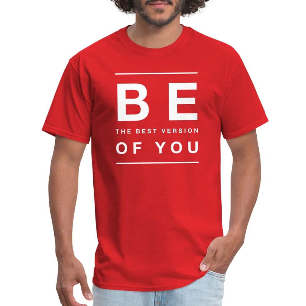 Thumbnail: Mens T-shirt - be the Best Version of you Inspiration