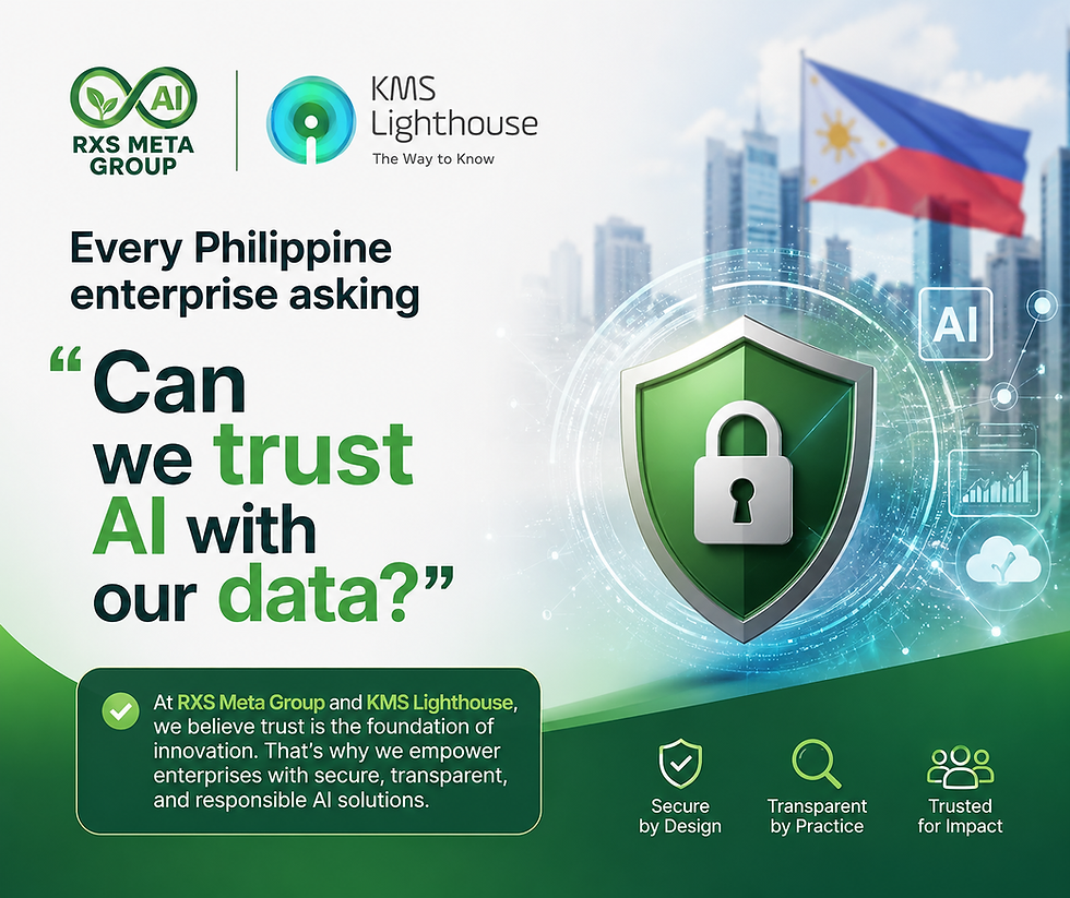 Every Philippine enterprise asking "Can we trust AI with our data?" deserves a real answer, not a brochure.