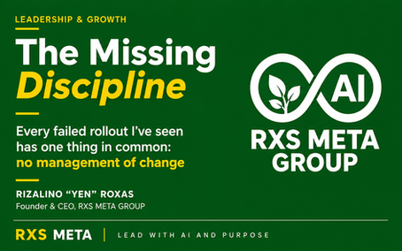 The Missing Discipline - "Every failed rollout I've seen has one thing in common: no Management of Change."
