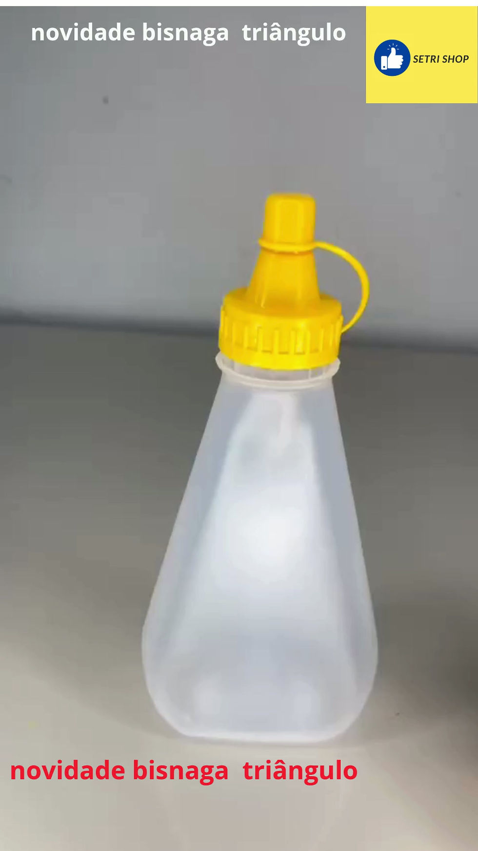 Miniatura: 20 unidades de frascos de mel  modelo triâgulo com capacidade de 350ml ou 500g