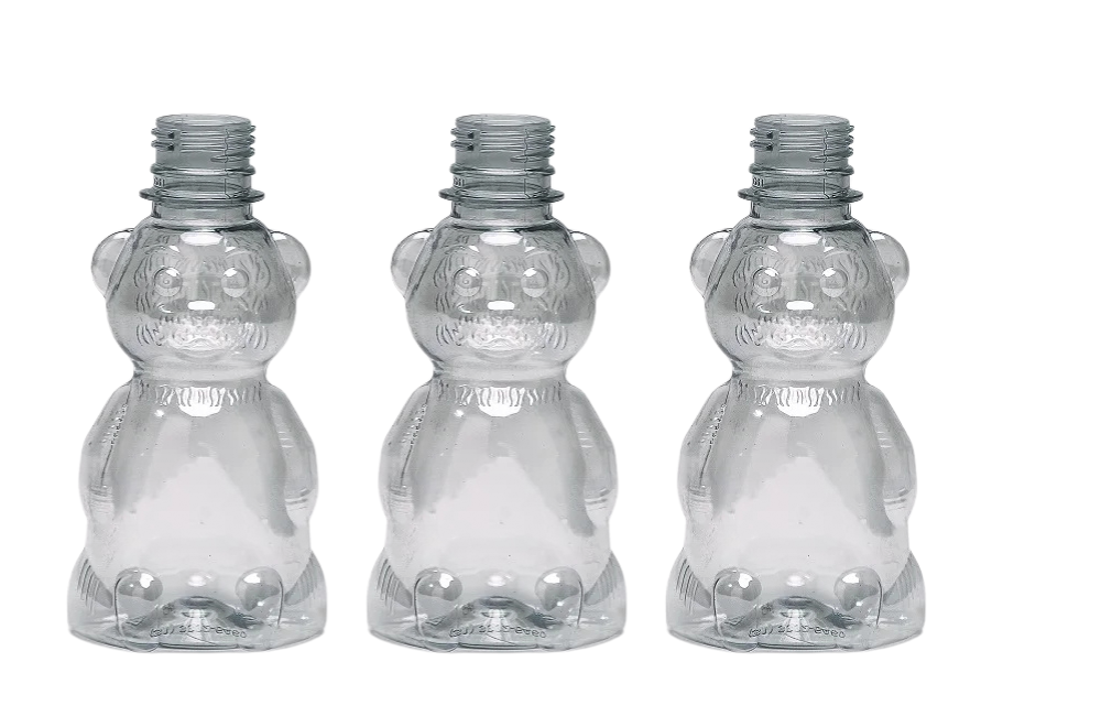 100 unidades Frasco De 200ml Ou 280gr Embalagem Bisnaga Mel Pet Urso