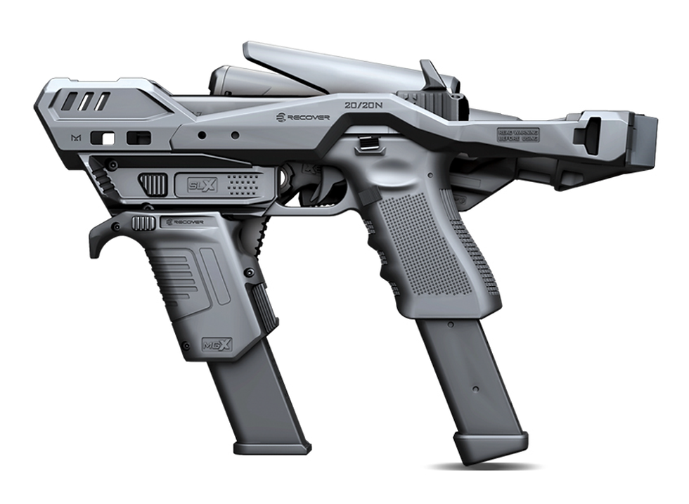 Recover 20/20X Stabilizer für Walther PDP – Detailfoto der Komponenten