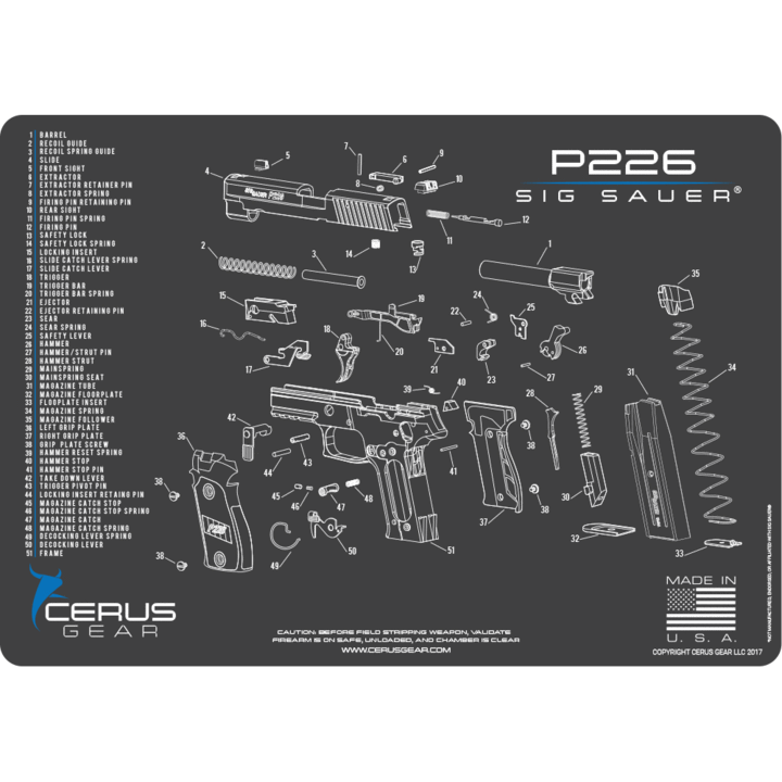 SIG SAUER® P226 SCHEMATIC PROMAT