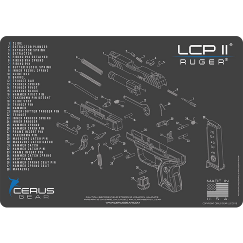 RUGER LCP II® SCHEMATIC PROMAT | Let's go Tactical