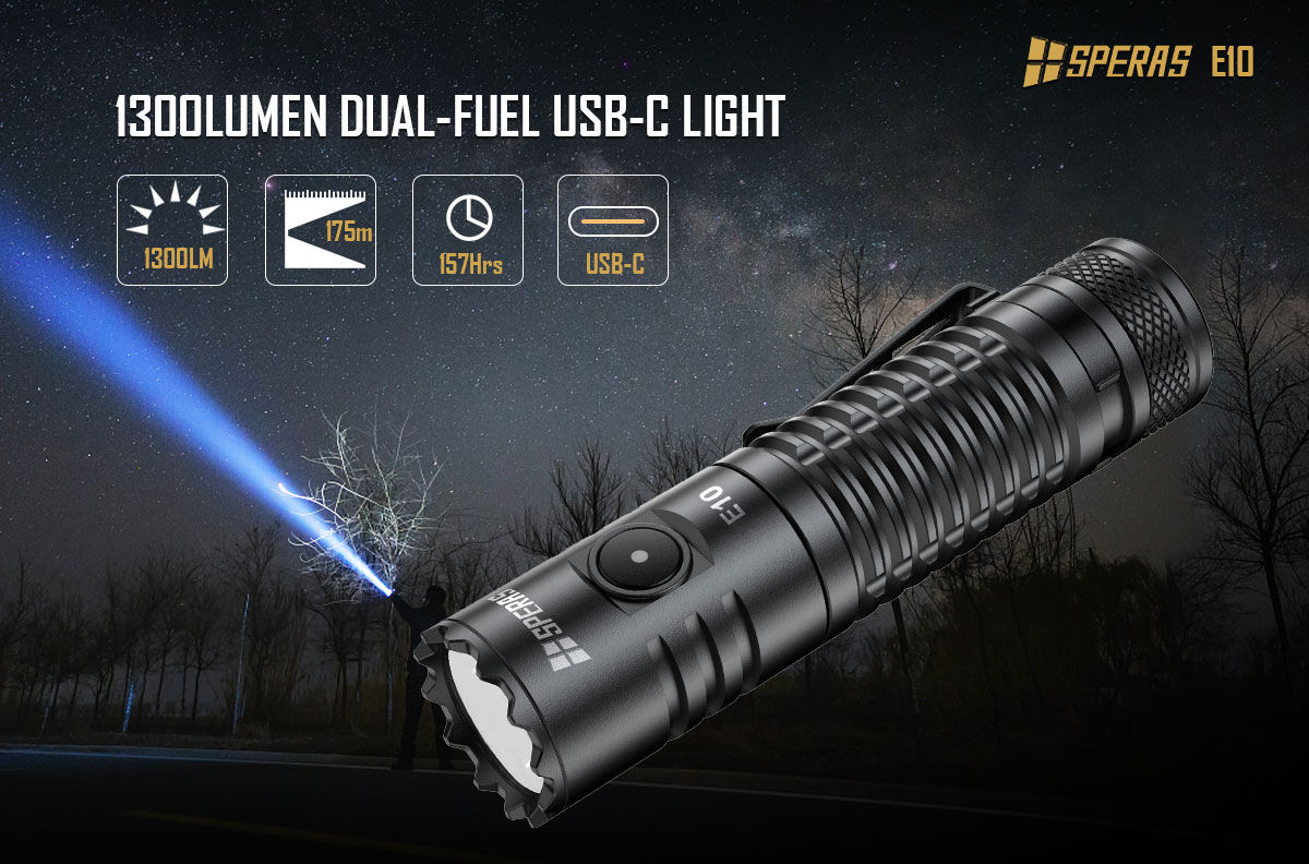 SPERAS E10 - 1300 Lumens