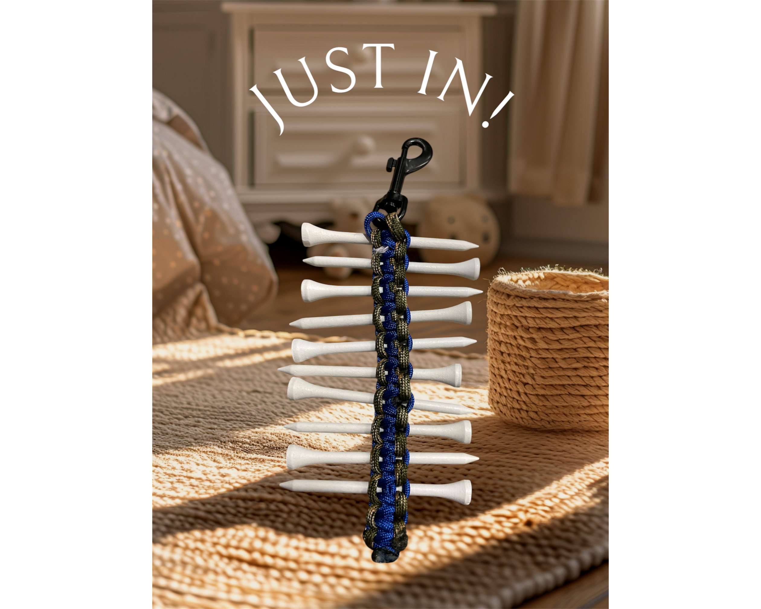Paracord Golf Tee holder in your favorite colours
