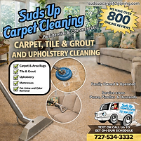 Suds Up Carpet Cleaning serving Pasco and Pinellas County with professional carpet, tile and upholstery cleaning services