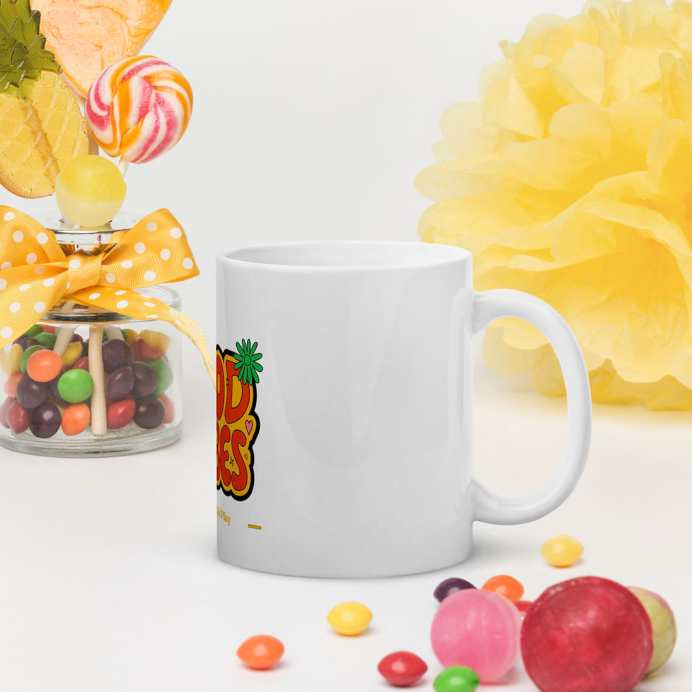 Thumbnail: Good Vibes White glossy mug
