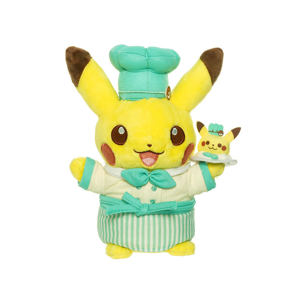 Pokemon Pikachu Café Plush Green Limited Edition