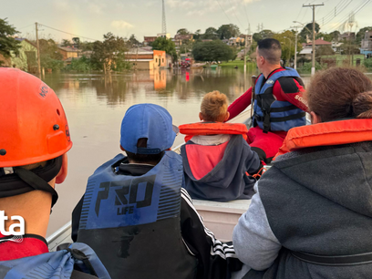 São Jerônimo - Entrevista com o comando da CBM sobre a situação de inundação