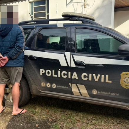Policial - Preso indivíduo por roubo a residência, em Charqueadas