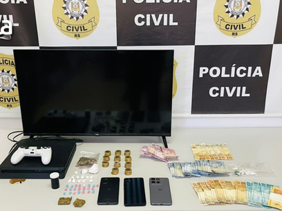 Policial – Em Minas do Leão, Polícia Civil realizou combate ao tráfico de drogas, com prisão de dois suspeitos