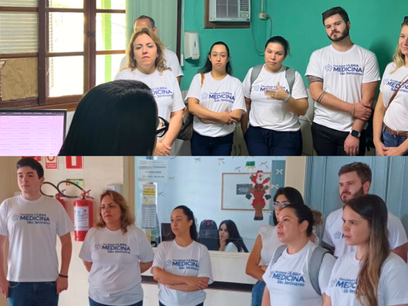 Alunos de Medicina da Ulbra visitam unidades de saúde de Butiá