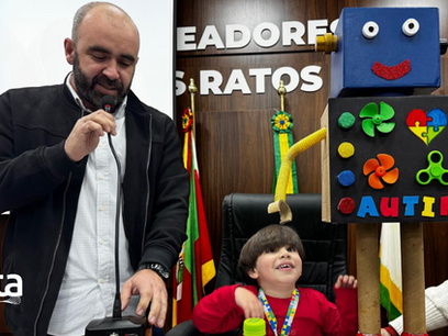 Arroio dos Ratos – Vereador apresentou robô Austin, como proposta de inclusão para escolas e Município