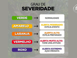Plantão Meta: Entenda os alertas por cores da Defesa Civil do Estado