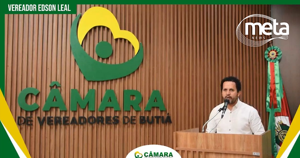 Segundo vereador inscrito para se pronunciar, Édson Leal.
