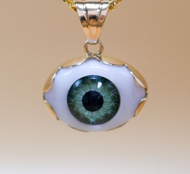 Exclusive Evil Eye Pendant – 10k Gold | Handmade