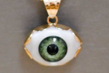 Thumbnail: Exclusive Evil Eye Pendant – 10k Gold | Handmade