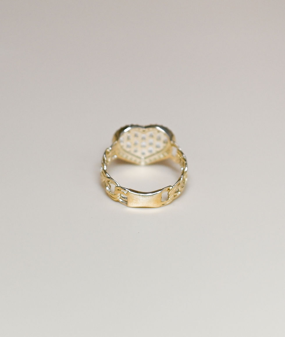 Thumbnail: 10K Gold Heart Ring