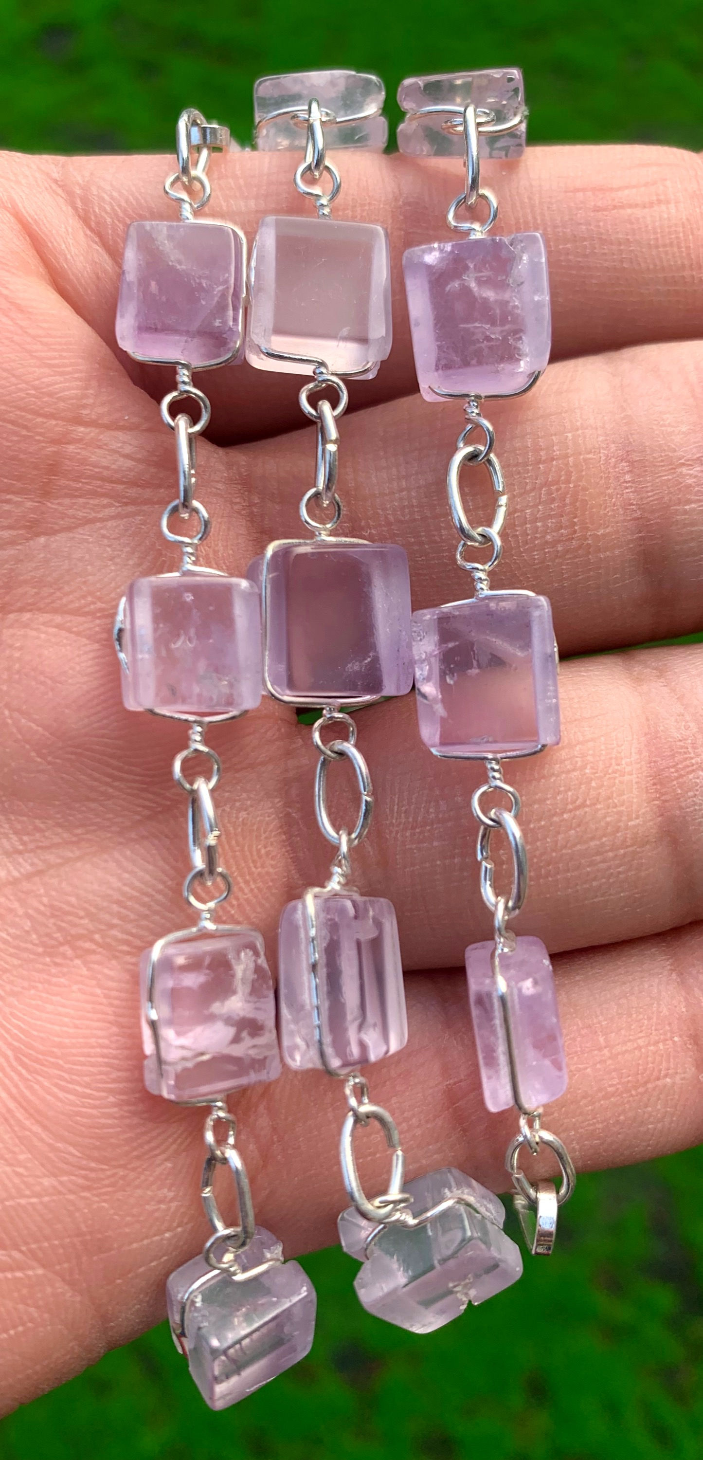 Amethyst Mini Cube Bracelet