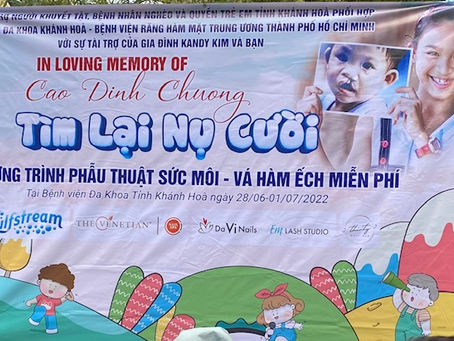 Phẫu thuật miễn phí dị tật bẩm sinh khe hở môi và vòm miệng cho 40 trẻ