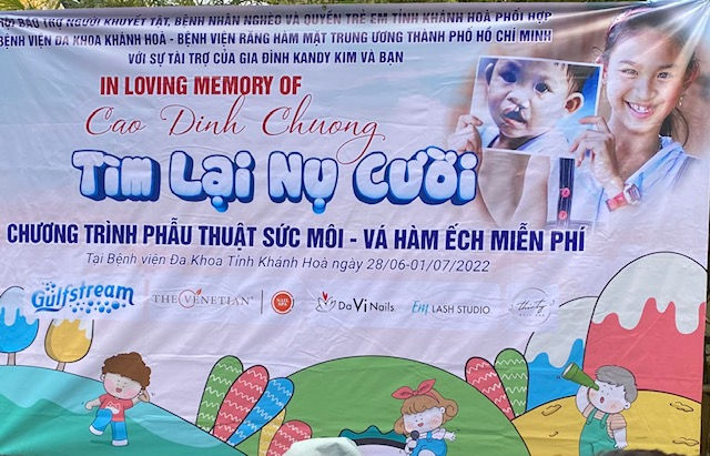 Phẫu thuật miễn phí dị tật bẩm sinh khe hở môi và vòm miệng cho 40 trẻ
