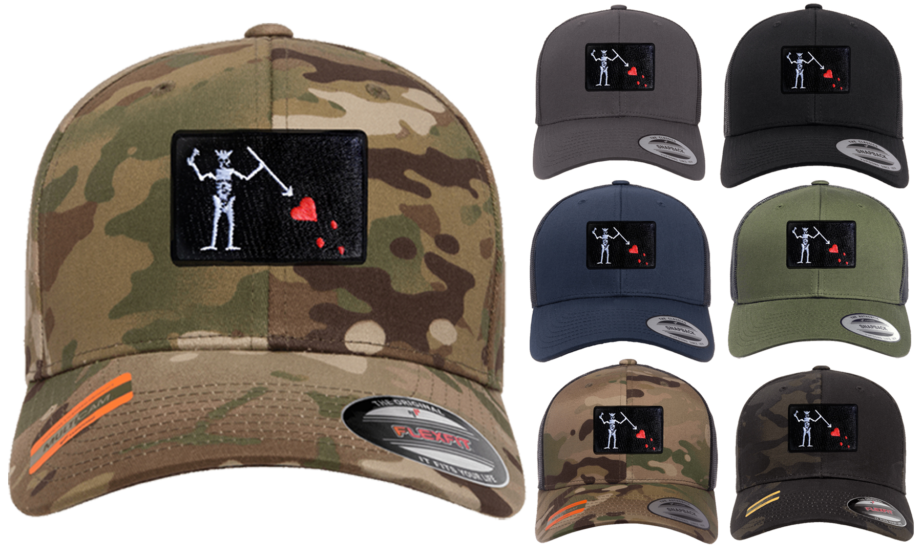 Blackbeard Flag Baseball CAP HAT Official Licensed multicam Flexfit