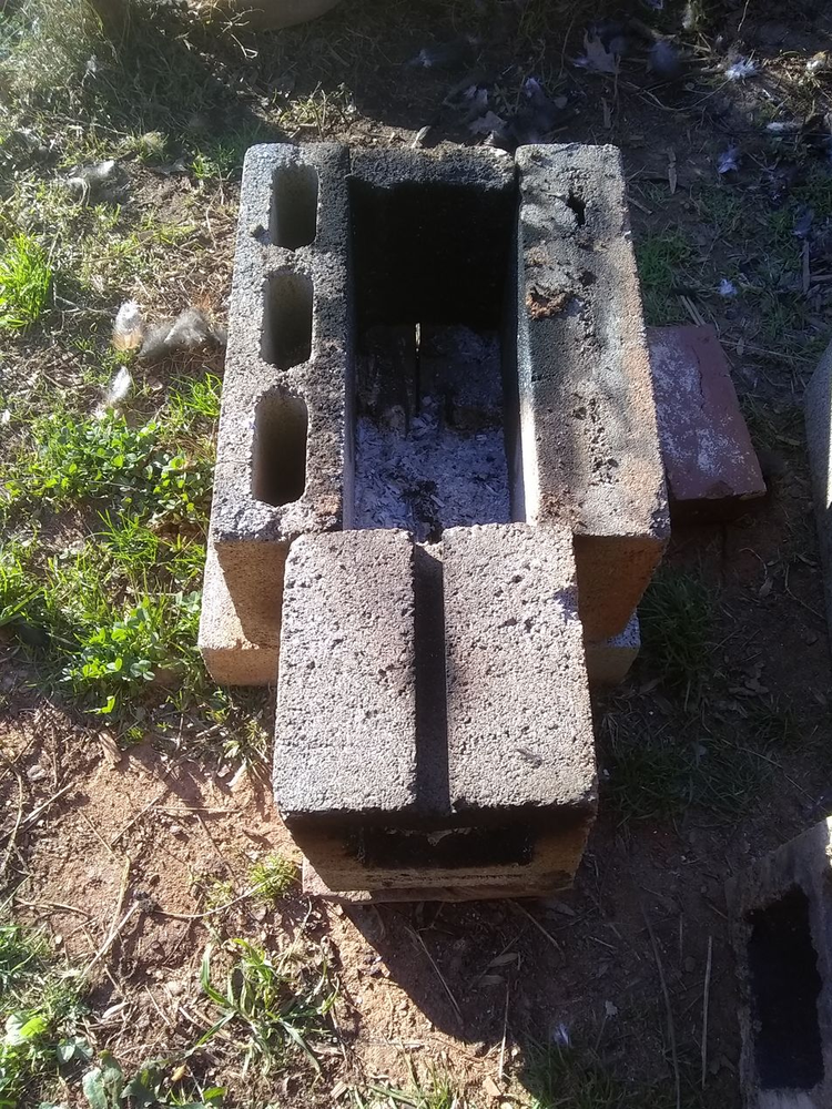 Cinder Block Rocket Stove resilience