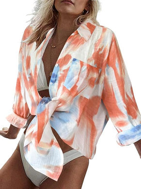 Breezy Lane Beach Cover-Up for Women Button Down Shirt Swimsuit Coverup Bathing Suit Cover Ups for Swimwear Vacation