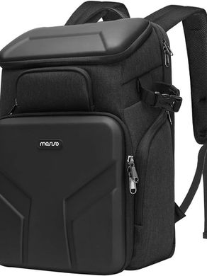 MOSISO Camera Backpack, Waterproof 17.3 inch Camera Bag with Front Hard Shell, Laptop Compartment, Tripod Holder & Rain Cover