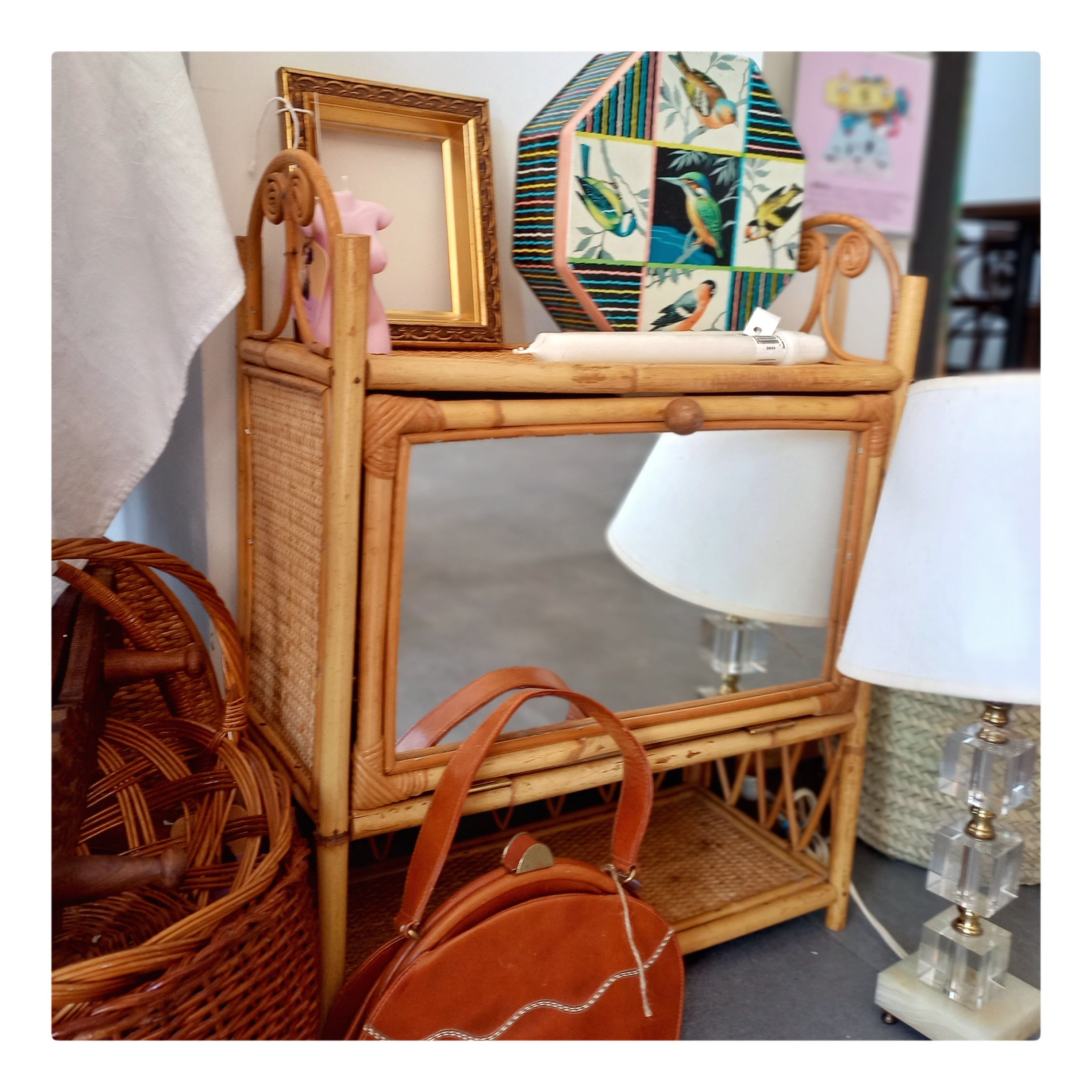 Amoire en Rotin et Bambou