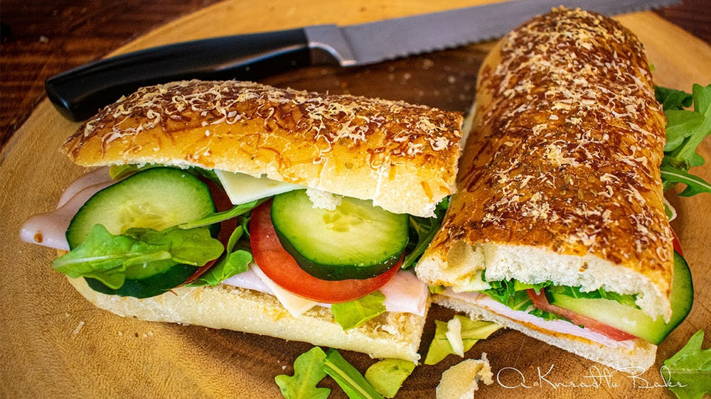 Sourdough Italian Herbs & Parmesan (Subway Style Bread)