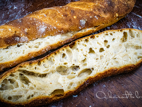 Rustic Sourdough Baguettes