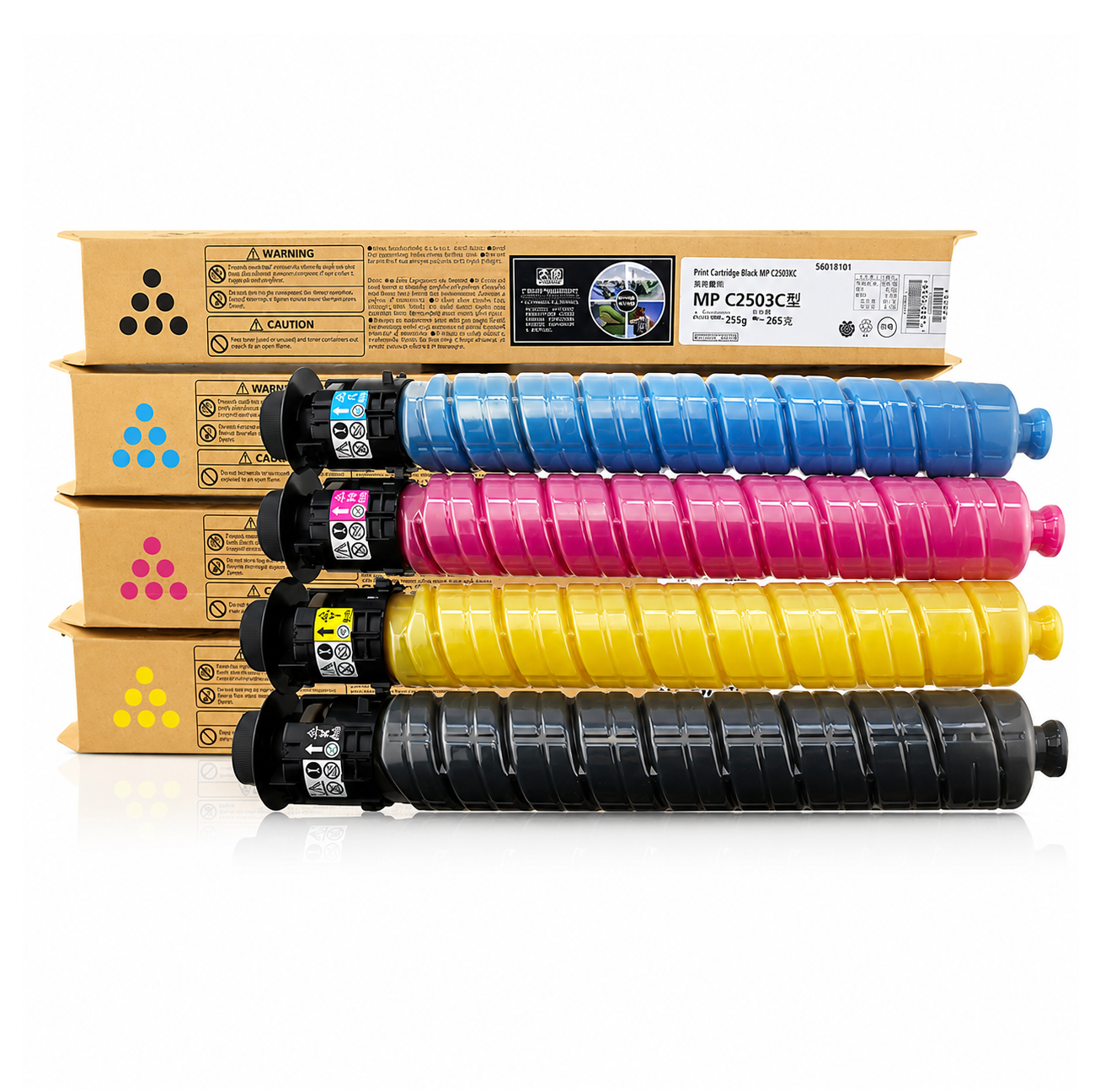 Kit de tóner genérico MPC 2003-2503-2004-2504 CMYK