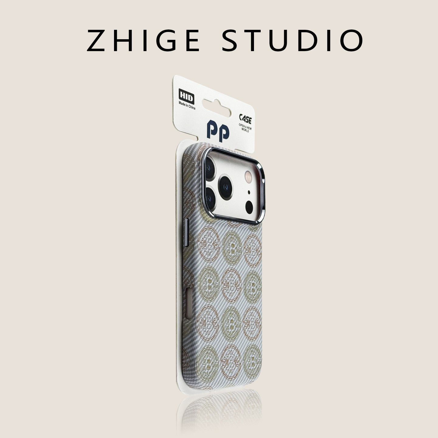 Magnetic Bitcoin Design Phone Case