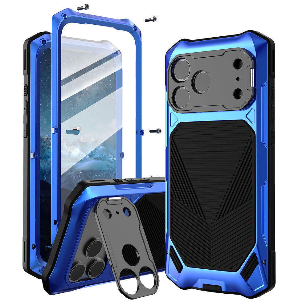 Thumbnail: Magnetic Metal Phone Case with Stand