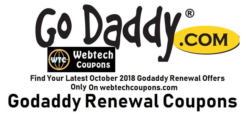 Godaddy Renewal Coupons (October 2018)