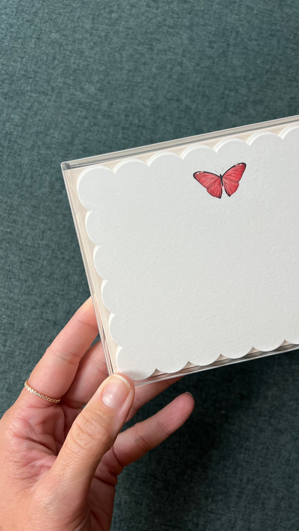 Thumbnail: Butterfly Scallop Stationery