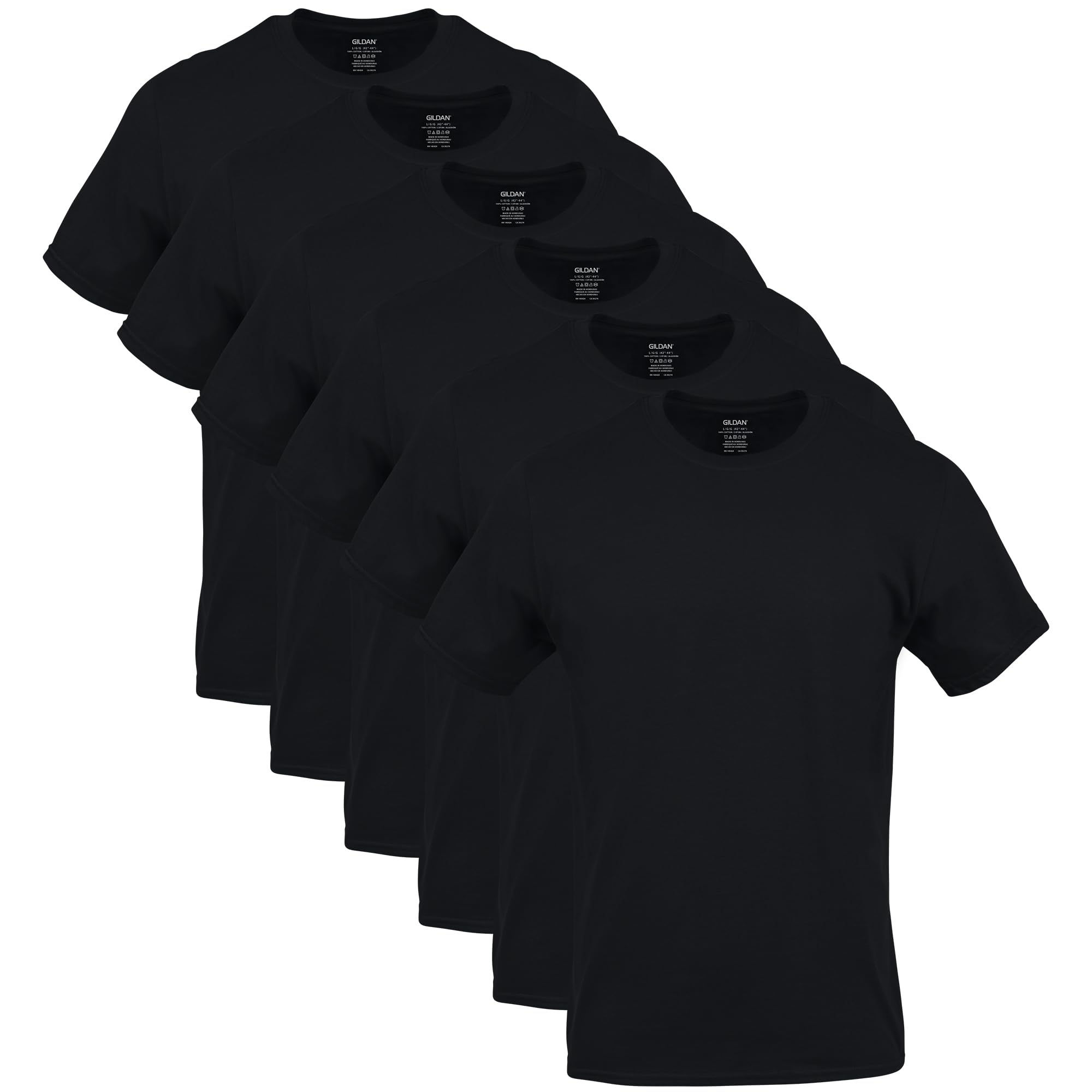 Gildan Men's Crew T-Shirts (Medium) – Pack of 6